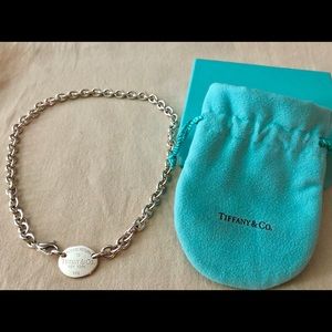 Tiffany Return to Tiffany Oval Tag Necklace